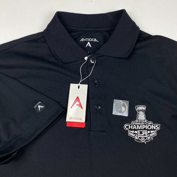 NEW Los Angles Kings 2015 Stanley Cup Champions Antigua Polo Golf Shirt Men's S - Picture 2 of 11